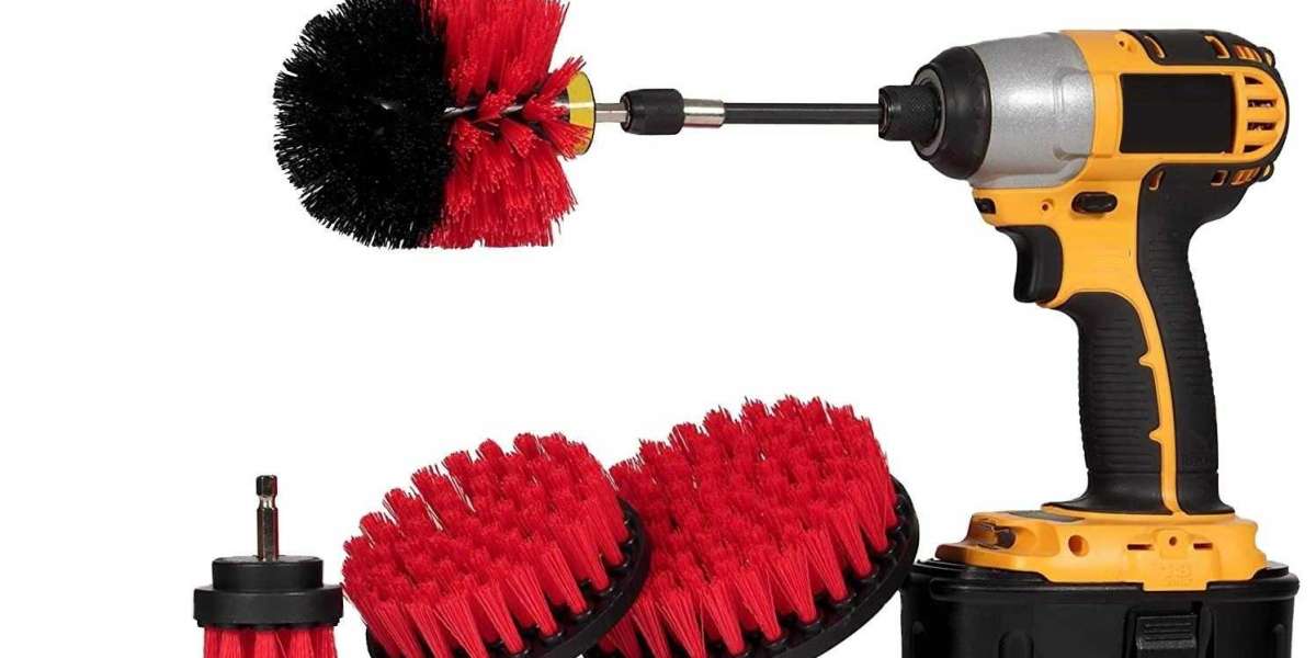 Drill brush: a sharp tool to improve cleaning efficiency.