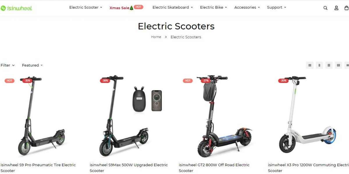 "isinwheel S9 Pro Pneumatic Tire Scooter: Tackling Urban Terrain with Ease"