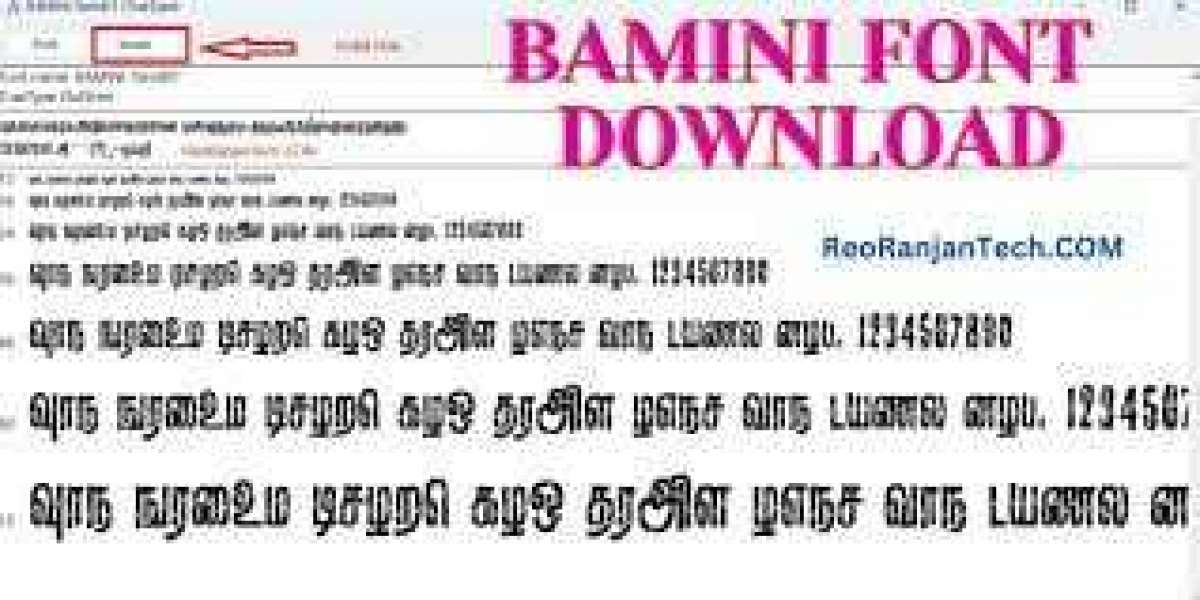 Bamini tamil font free download