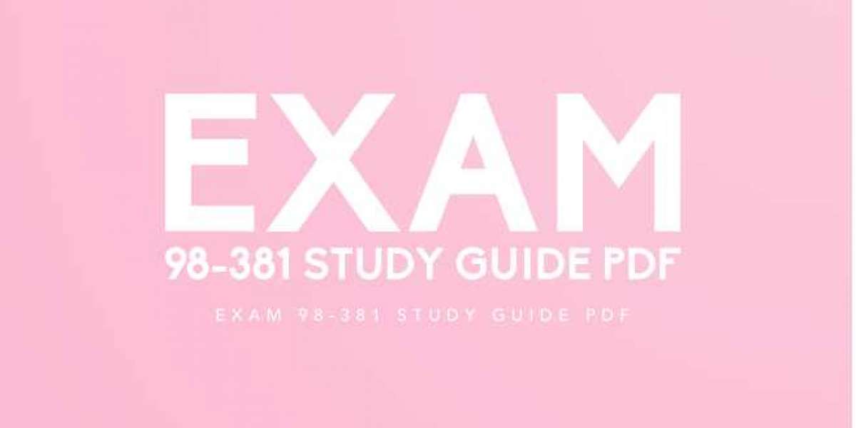 How Our Exam 98-381 Study Guide PDF Accelerates Your Learning Curve
