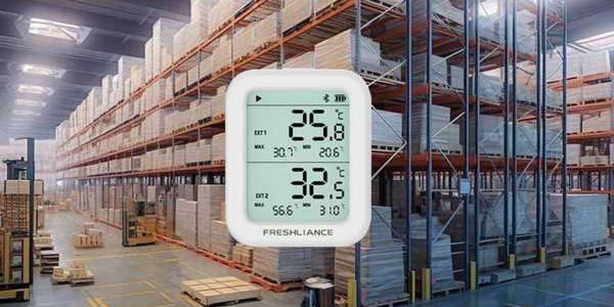 Bluetooth temperature humidity data logger for warehousing