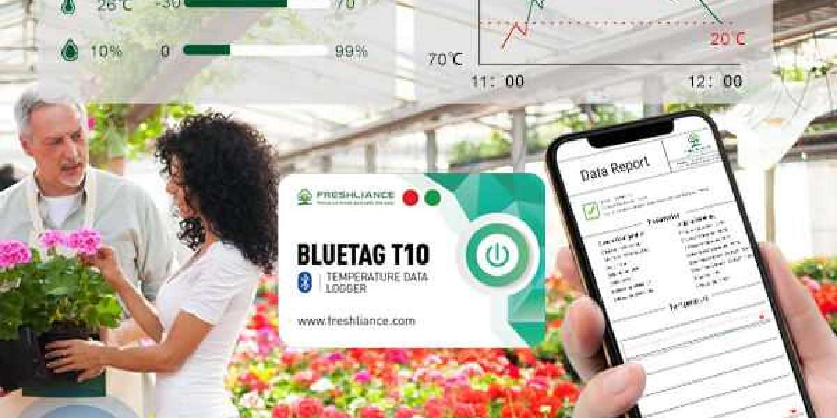 Bluetooth temperature data logger for agriculture