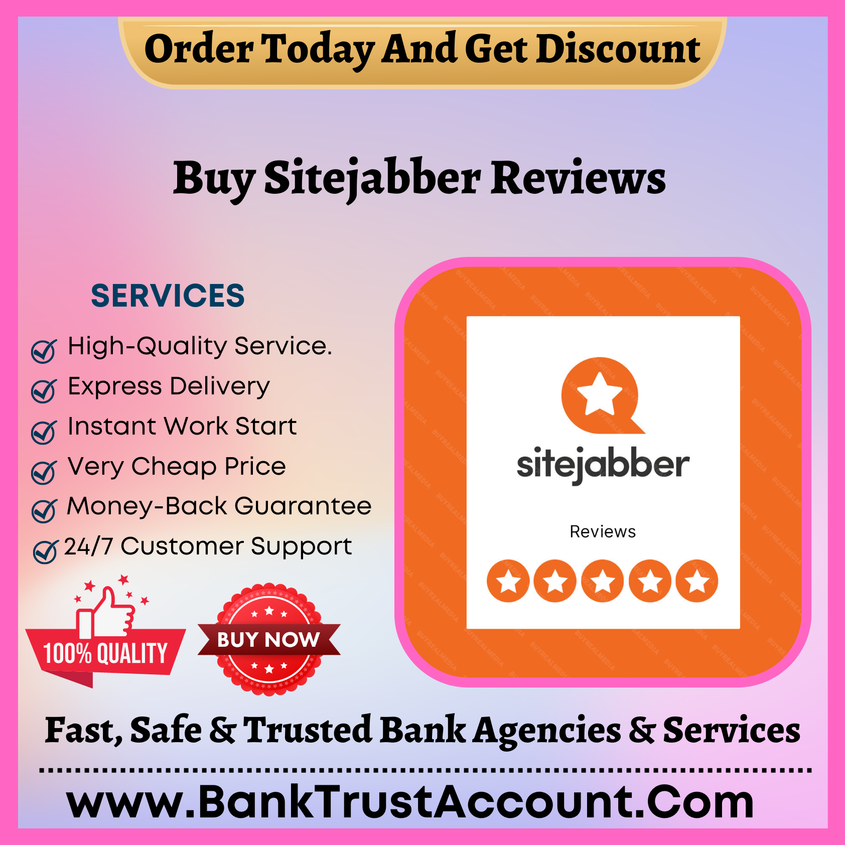 Buy Sitejabber Reviews - 100% Safe 5 Rating And Reviews