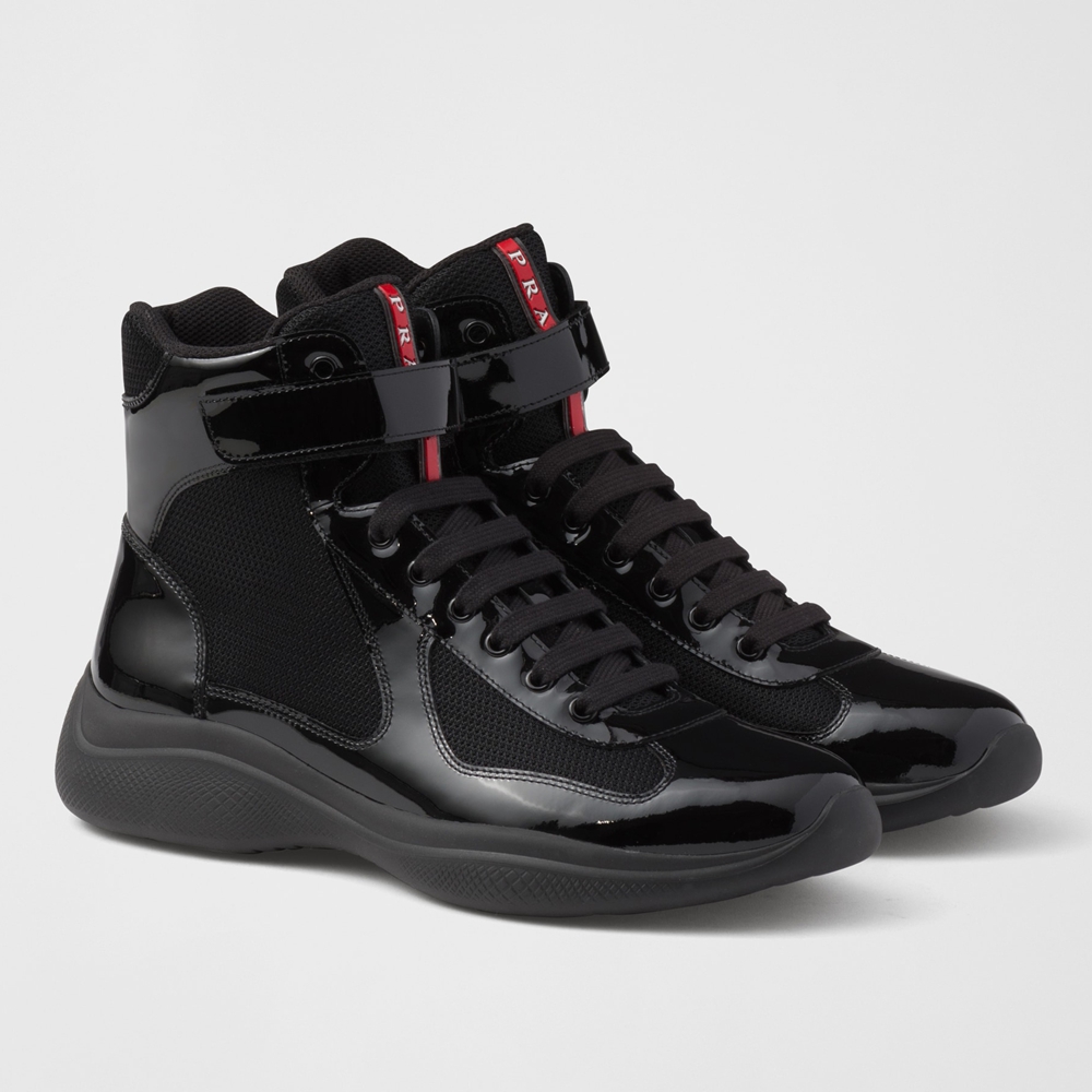 Prada Black Prada America's Cup High-top Sneakers 4T3461_ASZ_F0002