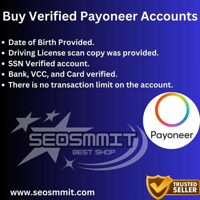 Buy Verified Payoneer Accounts-Best Digital Payment Service