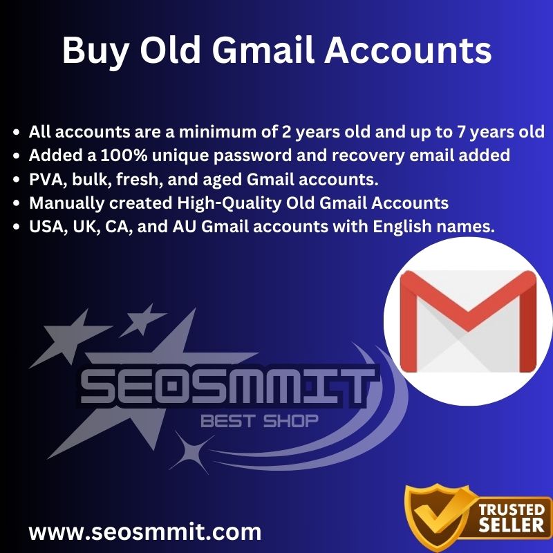 Buy Old Gmail Accounts-USA Unique Fress, Old & PVA Account