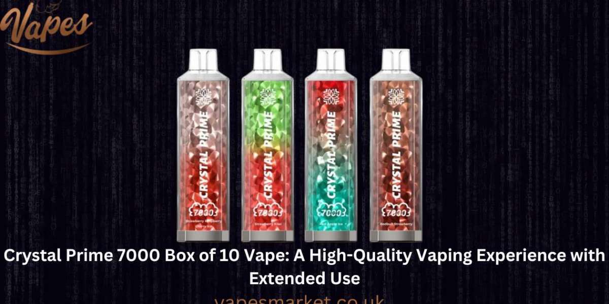 Crystal Prime 7000 Box of 10 Vape: A High-Quality Vaping Experience with Extended Use