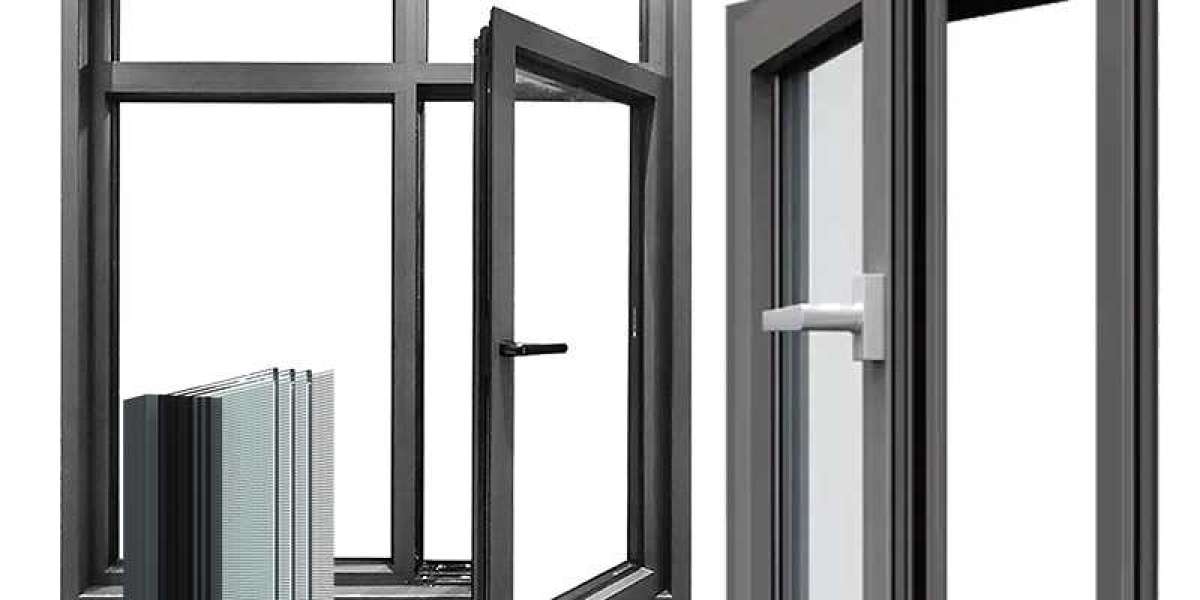 Double glazed 3 tracks sliding window