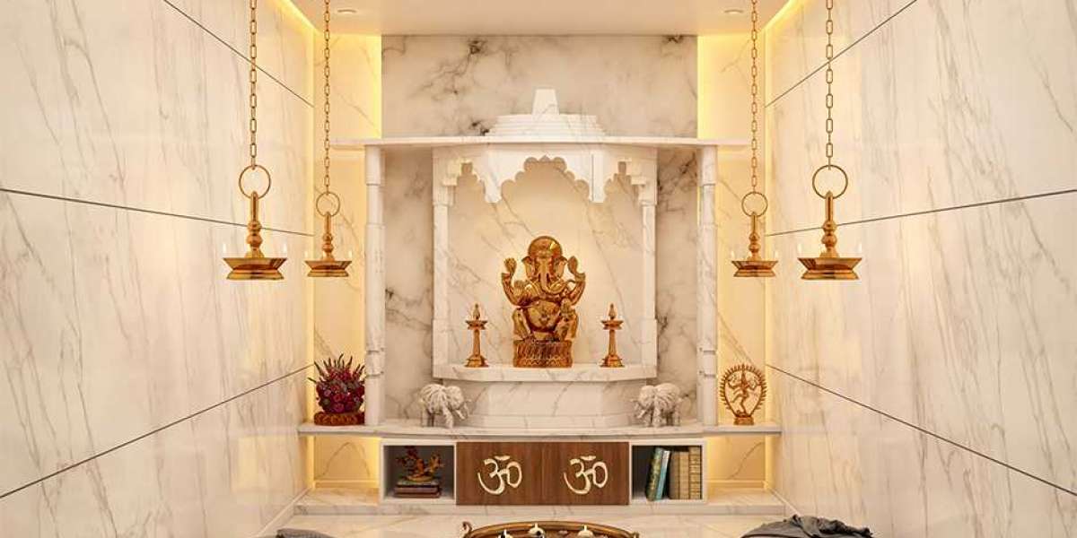 Unique Corian Mandir Design: Enhancing Your Space with Elegance