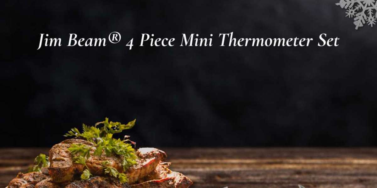 Ensure Perfectly Cooked Meats Every Time with the Jim Beam® 4 Piece Mini Thermometer Set