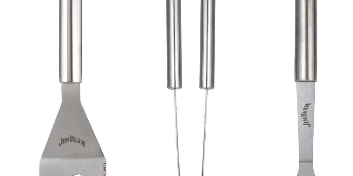 Elevate Your BBQ Game with the Jim Beam® 3 Piece BBQ Tool Set