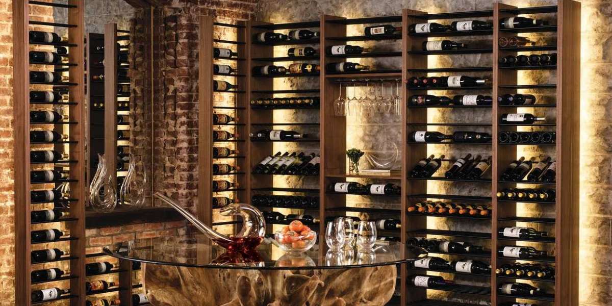 custom glass wine cellar