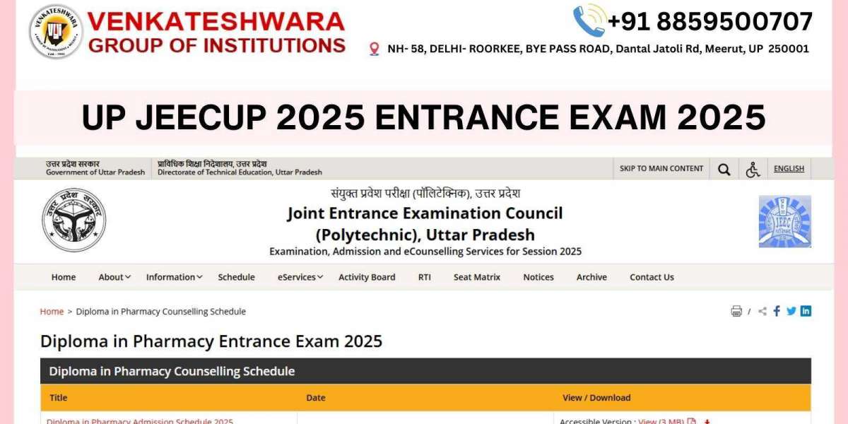 UP JEECUP 2025 D Pharma Admission