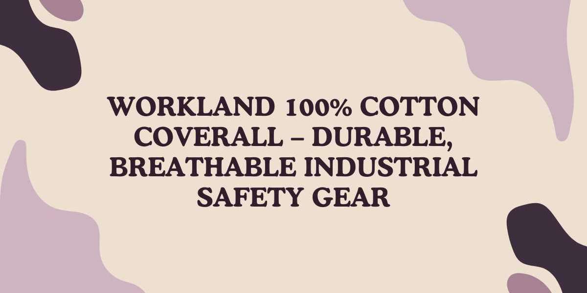 Workland 100% Cotton Coverall – Durable, Breathable Industrial Safety Gear