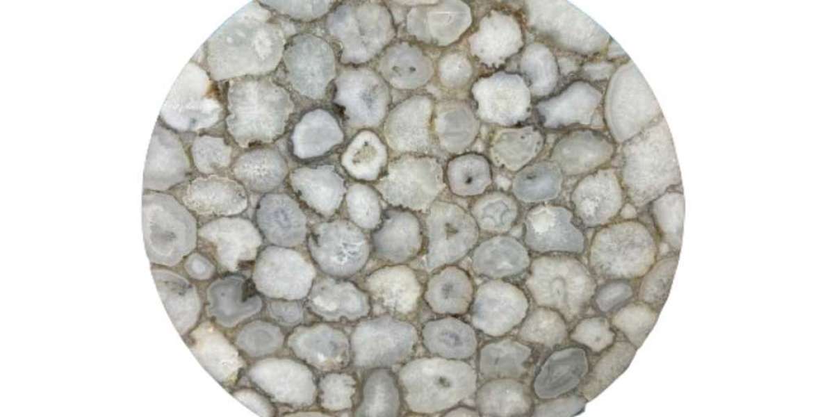 Luxe Layers: Artisan Agate Side Table