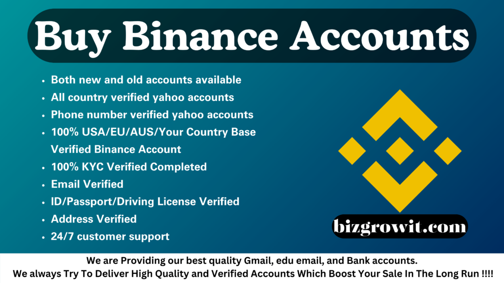 Buy Verified Binance Account - 100% Verified & Secure Setup