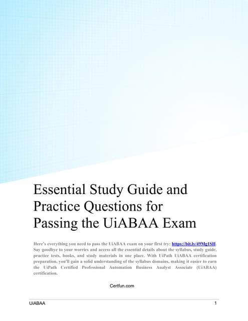 Essential Study Guide and Practice Questions for Passing the UiABAA Exam.pdf