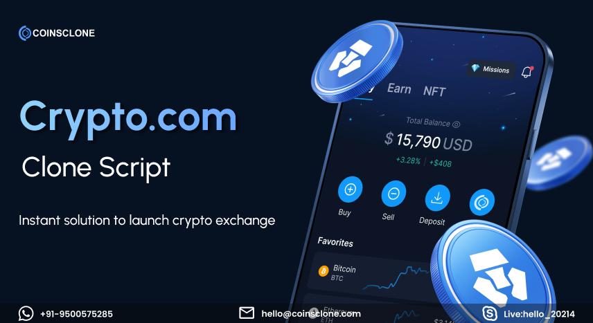 Crypto.com Clone Script | Crypto.com Exchange Clone