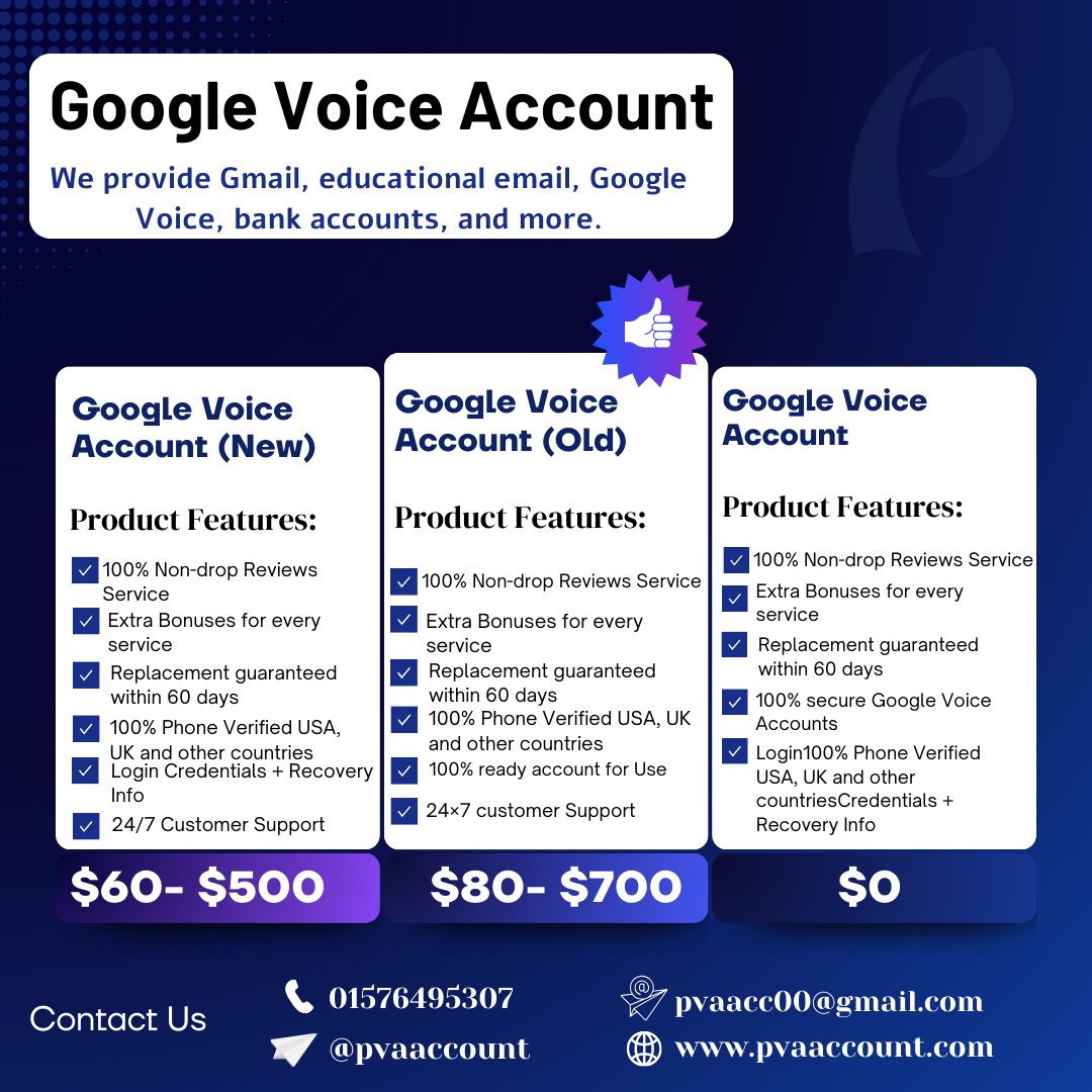 Buy Google Voice Accounts | 100% Verified & Secure